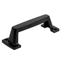 GoodHome Poignée pour porte de garage noire