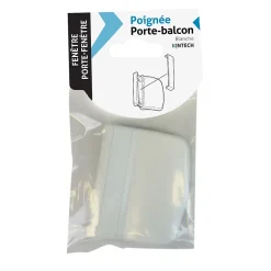 Poignée PVC blanc pour porte-balcon L.70mm-Acbat