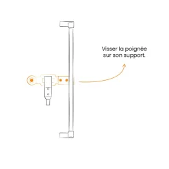 Poignée standard, Espanolette, Noir, Aluminium et composite, pour Volet battant-Tirard Sale