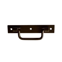 Poignée sur platine Afbat acier noir l.120 mm-Afbat - Tb Industrie Sas Sale