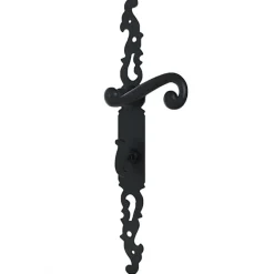 Poignées de porte fer forgé COQ noir 330X36 mm à condamnation-Secury-T New