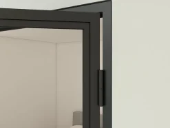 Schulte Porte complète intérieure en verre avec cadre - 83x211 cm - transparent - 6 carreaux - droite