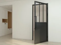 Schulte Porte complète intérieure en verre avec cadre - 83x211cm -atelier - transparent - charnière droite