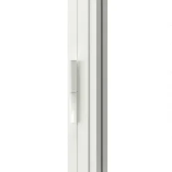 Schulte Porte complète intérieure en verre avec cadre 83x211cm - transparent - blanc mat - gauche