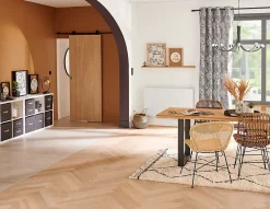 Porte coulissante Alpille effet chêne naturel H.204 x l.83 cm- Outlet