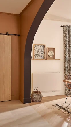 Porte coulissante Alpille effet chêne naturel H.204 x l.83 cm- Outlet