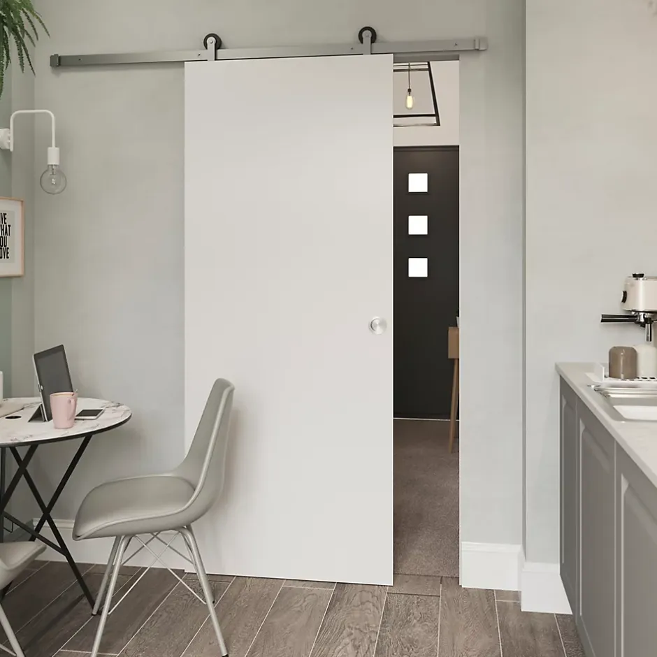 Porte coulissante Alpille blanc H.204 x l.83 cm