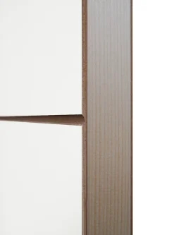 Porte coulissante Alvéolaire gravé prépeinte H.204 x l.73 cm- Outlet