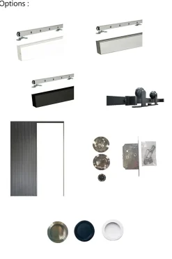 Porte Coulissante Atelier Blanc H204 X L93 Sans Meneau-Gd Menuiseries Hot