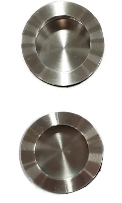 Gd Menuiseries Porte Coulissante Atelier Blanc Vitre Depoli H204 X L73, Rail Alu Bandeau Blanc, Coquilles