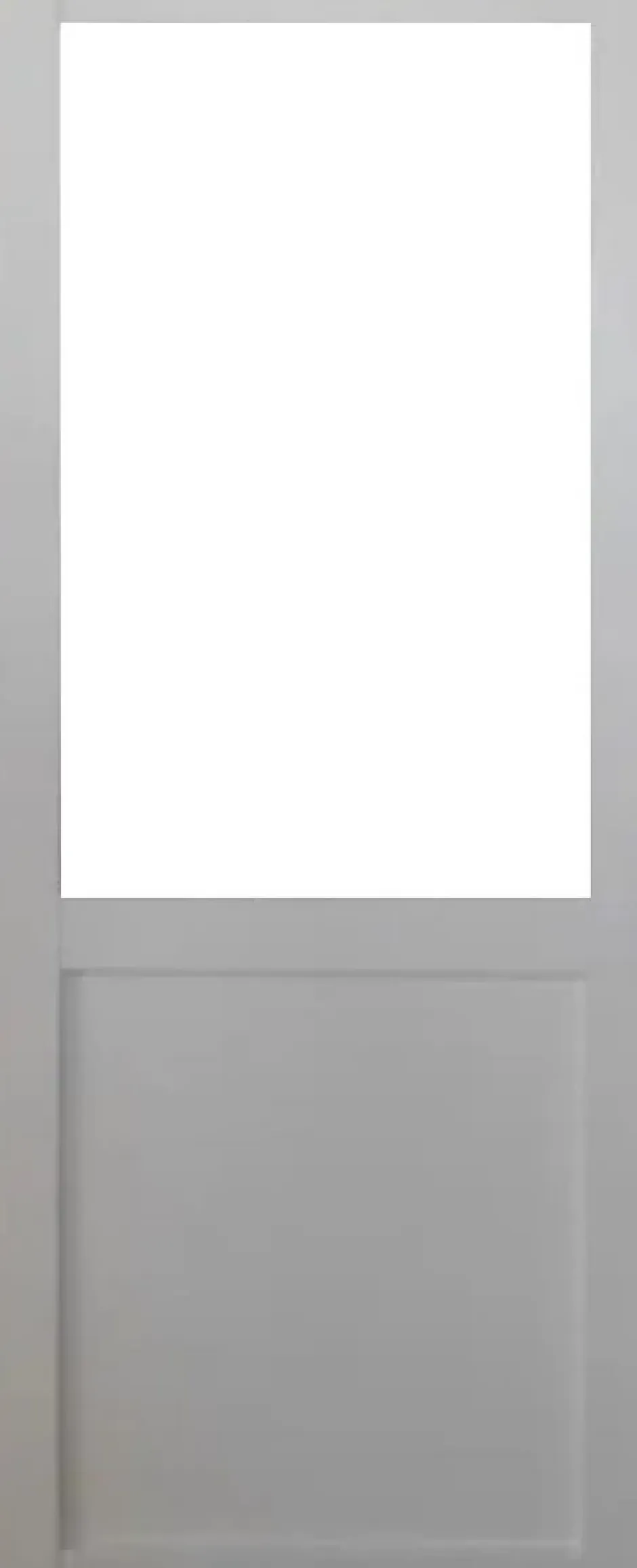 Gd Menuiseries Porte Coulissante Atelier Blanc H204 X L93 Sans Meneau, Coquilles Blanc