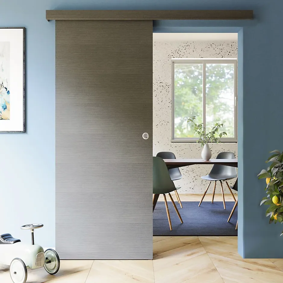 Porte Coulissante avec Rail - Costa Rica 83 cm - Sans butée-Coulicool Hot