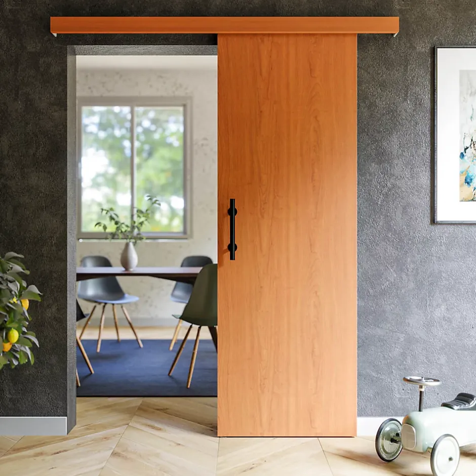 Porte Coulissante avec Rail + Poignée Verticale - Alizés 73 cm-Coulicool Hot