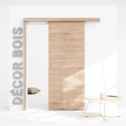 Coulicool Porte Coulissante avec Rail - Denver 83 cm - Avec butée