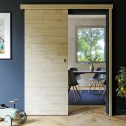 Coulicool Porte Coulissante avec Rail - Tokyo 83 cm - Avec butée