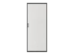 Vente-unique Porte coulissante avec système à galandage - aluminium et verre trempé dépoli - H205 x L93 cm - LINCI II