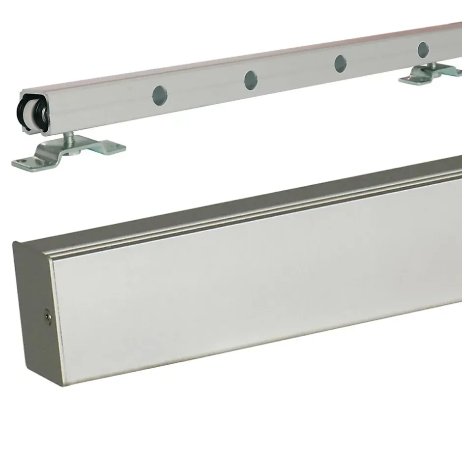 Porte Coulissante Bois Ayous Vitrage Transparent H204 X L73, Rail Alu-Gd Menuiseries Sale