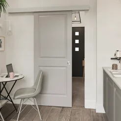 Porte coulissante Camargue blanc H.204 x l.83 cm