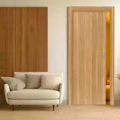 Porte coulissante cloison Matild 93 cm avec cuvette ronde chromée-Reivilo New