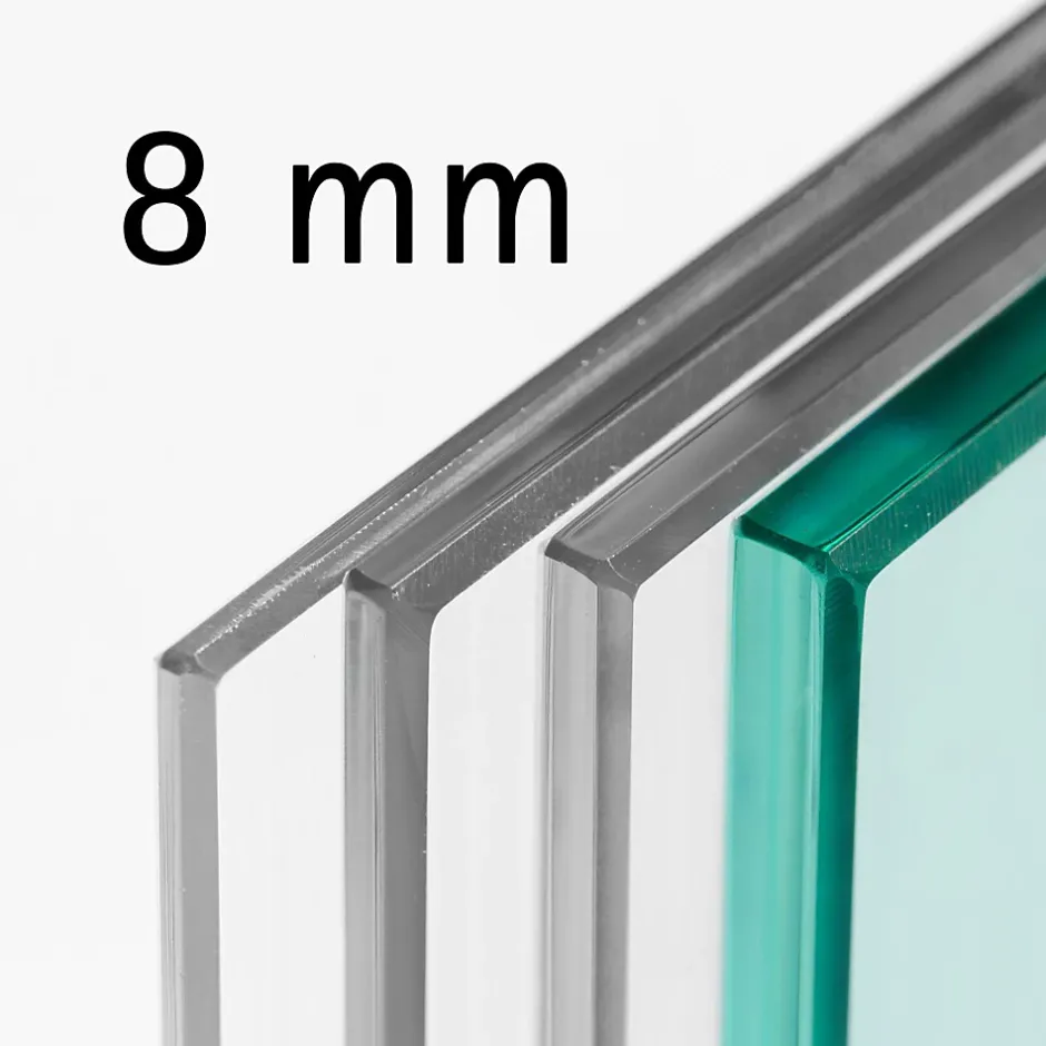 Porte Coulissante Complète 90x203 - Rail Noir - Verre De Sécurité - Verre Sablé - Poignée Barre -softclose-Schulte New