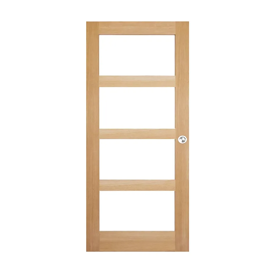 Porte coulissante Connemara vitrée H.204 x l.83 cm-GoodHome Best