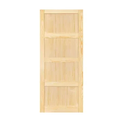 Porte coulissante Connemara pin H.204 x l.83 cm