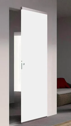 Porte coulissante Exmoor blanc H.204 x l.83 cm- Clearance