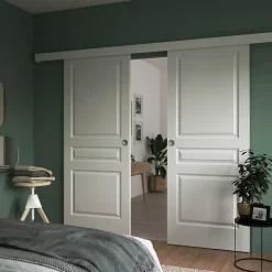 Porte coulissante Ordesa prépeint H.204 x l.83 cm- Sale