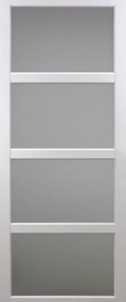 Gd Menuiseries Porte Coulissante Tana Blanc Vitrée H204 X L73