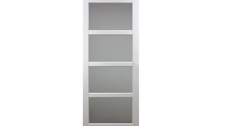 Porte Coulissante Tana Blanc Vitrée H204 X L93-Gd Menuiseries Hot