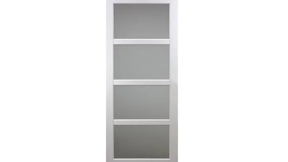 Gd Menuiseries Porte Coulissante Tana Blanc Vitrée H204 X L63