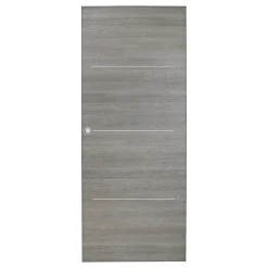 Porte coulissante Triaconta gris clair H.204 x l.83 cm-