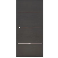 Porte coulissante Triaconta grise H.204 x l.83 cm