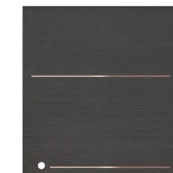 Porte coulissante Triaconta grise H.204 x l.83 cm