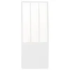 Porte coulissante vitrée esprit atelier blanc H.204 x l.73 cm