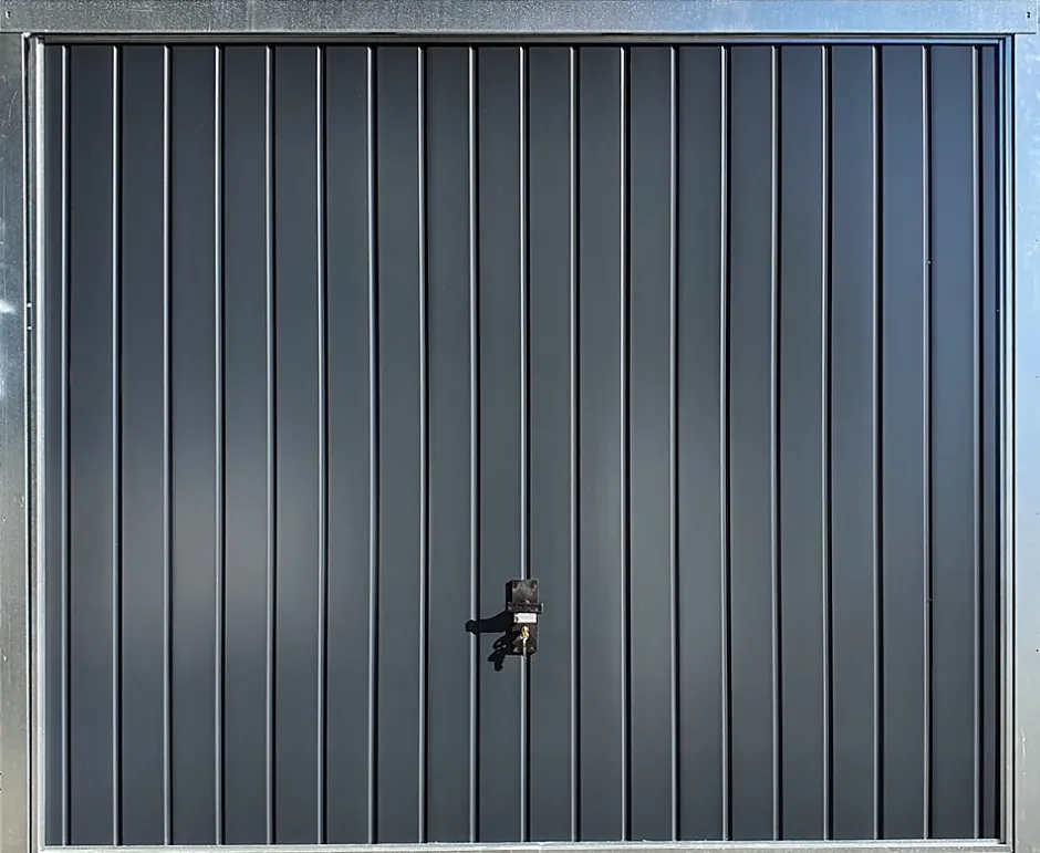 Porte de garage basculante grise l.250 x H.200 cm x Ep.20 mm-Spadone Best