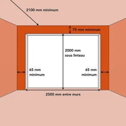 Porte de garage basculante blanche l.250 x H.200 cm x Ep.20 mm-Spadone Sale