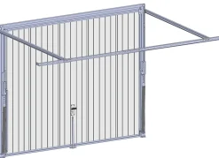 Spadone Porte de garage basculante grise l.240 x H.200 cm x Ep.20 mm