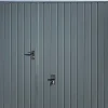 Porte de garage basculante grise avec portillon l.240 x H.200 cm x Ep.20 mm-Spadone Hot