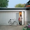 Hormann Porte de garage basculante avec portillon blanc trafic RAL 9016 - l.237,5 x h.200 cm