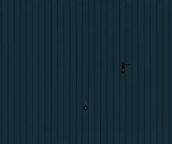 Hormann Porte de garage basculante avec portillon à droite gris anthracite - l.237,5 x h.200 cm