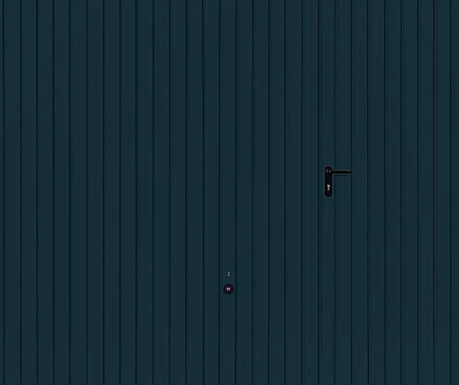 Hormann Porte de garage basculante avec portillon à droite gris anthracite - l.237,5 x h.200 cm