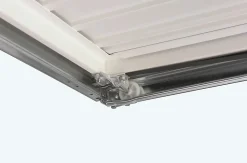 Porte de garage basculante avec portillon acier blanc trafic ral 9016 - l.237,5 x h.200 cm-Hormann Discount