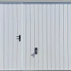 Spadone Porte de garage basculante blanc avec portillon gauche l.240 x H.200 cm x Ep.20 mm