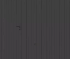 Hormann Porte de garage basculante avec portillon à gauche gris anthracite - l.237,5 x h.200 cm