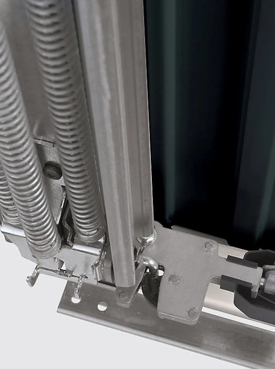 Hormann Porte de garage basculante avec portillon à gauche gris anthracite - l.237,5 x h.200 cm