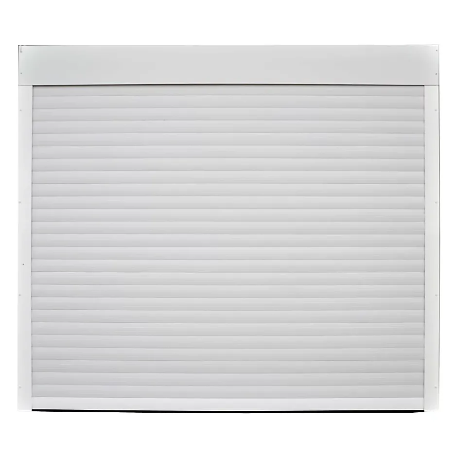 Porte de garage enroulable alu blanche RAL 9003 240 x h.200 cm-GoodHome Discount