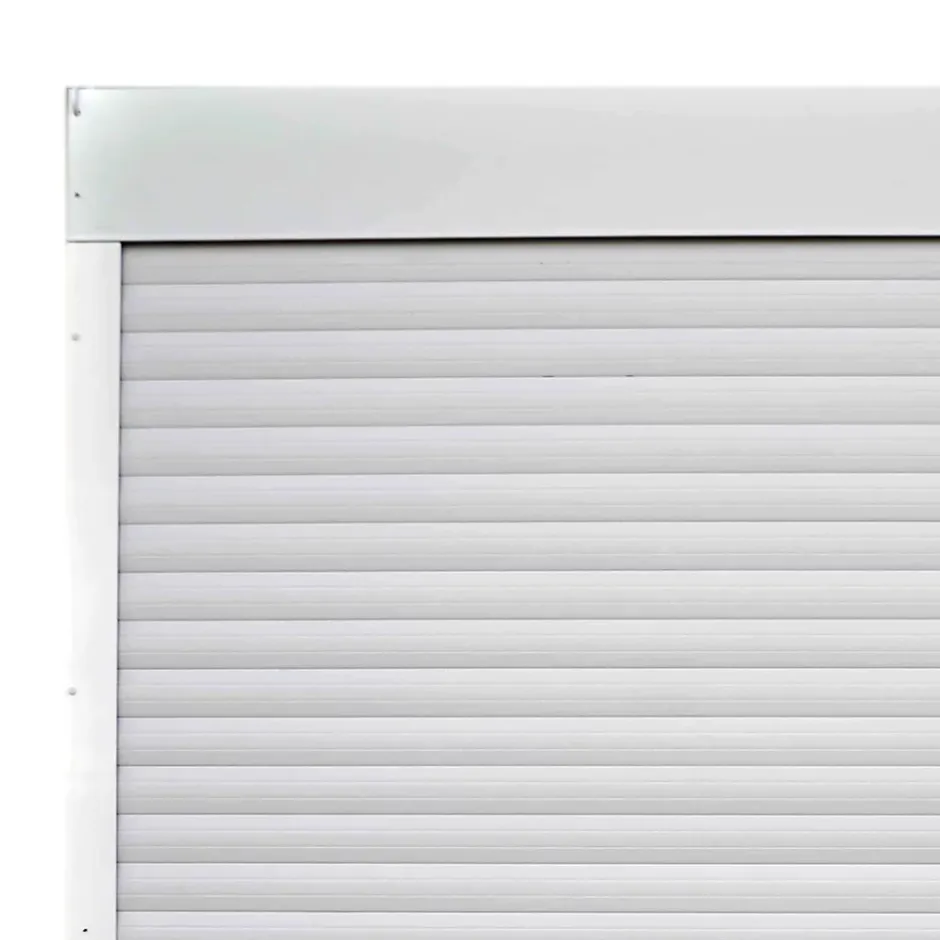 Porte de garage enroulable alu blanche RAL 9003 240 x h.200 cm-GoodHome Discount