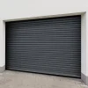 Protecta Porte de garage motorisée enroulable aluminium Ambre gris H.200 x L.300 cm