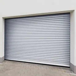 Protecta Porte de garage motorisée enroulable aluminium Ambre blanc H.200 x L.253,2 cm